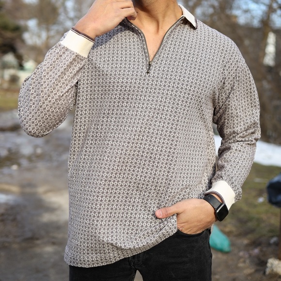 Vintage 1/4 zip long sleeve - Picture 1 of 5